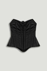 Sculpted Satin Corset Top